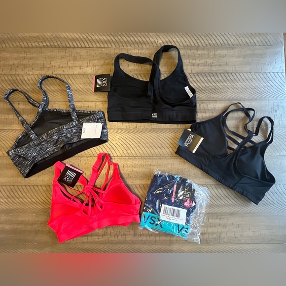 Victoria's Secret Sports Bra Bundle (5) All NWT Small Medium 34A - Picture 2 of 12